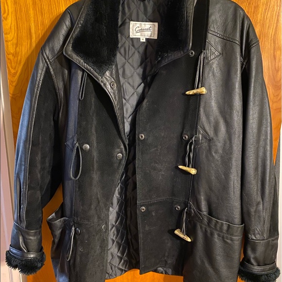 Leather & Suede Coat - Picture 1 of 6